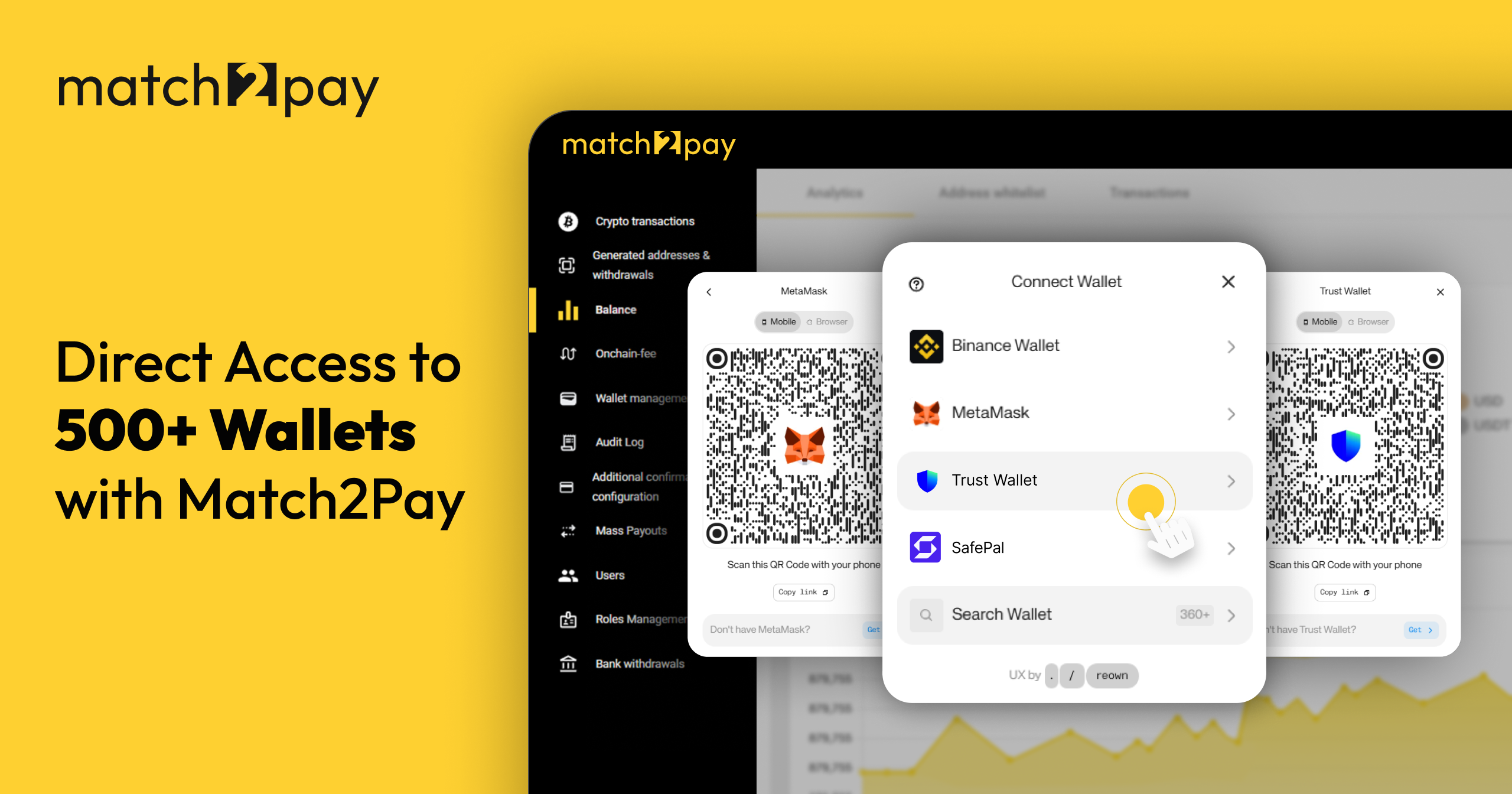 Expanding Match2Pay’s Crypto Payment Options with Over 500 Wallets